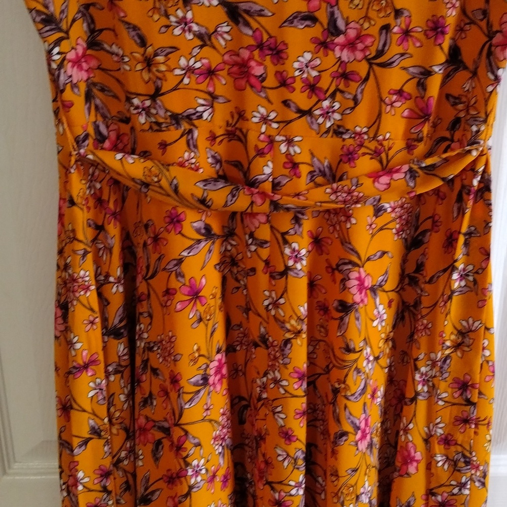 Nanette Lepore shirt dress sleeveless pin tuk floral pleated size 4 good conditi - Picture 10 of 11
